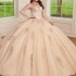 2024 Champagne Quinceanera Dress Ball Gown Lace Applique Beading Puffy Sleeve Corset Sweet 16 Vestido De 15 Anos