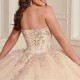 2024 Champagne Quinceanera Dress Ball Gown Lace Applique Beading Puffy Sleeve Corset Sweet 16 Vestido De 15 Anos