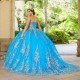 2024 Pink Quinceanera Dresses Gold Lace Appliques Mexican Ball Gown Prom Party Dress Vestidos Butantes 15 anos