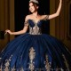 Beading Navy Blue Quinceanera Dresses Ball Gown 2024 Shiny Lace Applique Crystals Sweet 16 15 Birthday Party Gowns Corset Robe