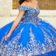 Lace Appliques Royal Blue Quinceanera Dresses Ball Gown Birthday Gowns Corset Sweet 16 Dress vestidos