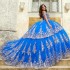 Lace Appliques Royal Blue Quinceanera Dresses Ball Gown Birthday Gowns Corset Sweet 16 Dress vestidos