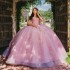 Off The Shoulder Pink Sequin Quinceanera Dress Ball Gown Sweet 15 Dress Appliques Beads Tulle Princess Party Prom Dress Vestidos