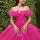 2024 Hot Pink Quinceanera Dresses Luxury Crystal Tassel Corset Lace-up vestidos de xv años Sweet 15 Gown