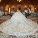 Shiny White 2024 Quinceanera Dress Ball Gown 3D Floral Lace Applique Crystals Beading Sweet 16 Vestido De 15 Anos