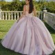 Spaghetti Mint 2024 Quinceanera Dress Flowers Appliques Beading Ball Gown Sweet 15 16 Dress Vestidos De 15 Anos