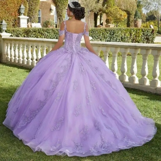 Sweetheart Blue 2024 Quinceanera Dresses Lace Appliques Beading Spaghetti Straps Ball Gowns Vestidos De 15 Anos