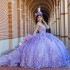 Sweetheart Lavender Ball Gown Quinceanera Dresses Beads Appliques Long Prom Dress Birthday Party Gowns Vestidos De 15