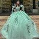 Trendy Ball Gowns Quinceanera Dresses Sweetheart Appliques Rhinestones Draped Lacing up Bowknots Vestidos De 15 Anos