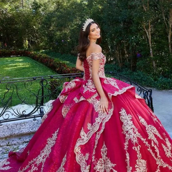 Unique Red Quinceanera Dresses 2024 Sweetheart Birthday Party Princess Sweet 16 Gown With Appliques Pageant Vestidos De 15 Anos