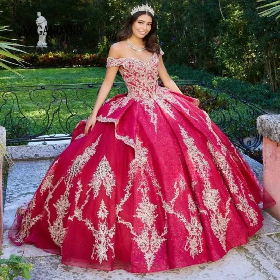 Unique Red Quinceanera Dresses 2024 Sweetheart Birthday Party Princess Sweet 16 Gown With Appliques Pageant Vestidos De 15 Anos