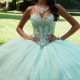 2024 Light Green Ball Gown Quinceanera Dress Beadeds Crystal Lace Sweet 16 Dress Birthday Party Dress Vestidos De 15 Anos