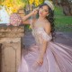 2024 Pink Ball Gown Quinceanera Dress Sweet 15 16 Years Old Birthday Party Wear Sweetheart Off Shoulder Princess Long Girls Gala