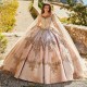 Beads Pink Quinceanera Dresses Appliques Lace With Cape Ball Gowns Princess Sweet 16 Dress Lace up vestidos de 15