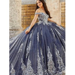 Diamond Tulle Ball Gown Vestidos De 15 Quinceanera Lace Off Shoulder Quinceanera Dress 2024 Cocktail Dresses Vestidos De Baile