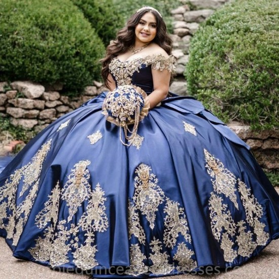 New Blue Quinceanera Dress 2024 Princess Prom Ball Gown Sweet 16 XV Years Old Miss Birthday Dress Long Train Pageant Mexican