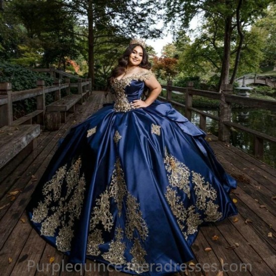 New Blue Quinceanera Dress 2024 Princess Prom Ball Gown Sweet 16 XV Years Old Miss Birthday Dress Long Train Pageant Mexican