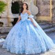 New Pink Quinceanera Dress 3D Appliques Beading Sweetheart Handmade Flower With Cape Ball Gowns Vestidos De 15 Años 2024