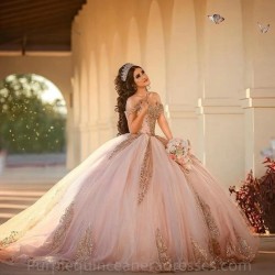 Off Shoulder Pink Quinceanera Dresses 2024 Sweetheart Princess Sweet 15 16 Years Old Birthday Prom Party Gown Backless Gala Gift