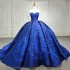 Off The Shoulder Blue Shiny Ball Gown Quinceanera Dress Appliques Lace Beads Birthday Party Gowns Prom Dresses Vestido De 15 Anos