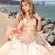 Off the Shoulder Lace Appliques Flower Quinceanera Dresses Sleeveless Sweet 15 Dress Vestidos De Quinceañera