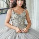 Princess Pink Quinceanera Dresses Spaghetti With Cap Lace Sequins Appliques Ball Gown Beading Vestido De 15 Anos