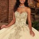 Sequined Women’s Champagne Quinceanera Dresses Lace Appliqued Off Shoulder Ball Gown Tulle Vestidos De 15 Años Sweet 16