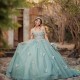 Sexy Sweetheart Shiny Princess Quinceanera Dress 2024 Off Shoulder Appliques Bow Beads Party Sweet 16 Gown Vestidos De 15 Años