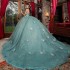 Sexy Sweetheart Shiny Princess Quinceanera Dress 2024 Off Shoulder Appliques Bow Beads Party Sweet 16 Gown Vestidos De 15 Años