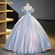 Shinny Party Dress Elegant Quinceanera Dress Off Shoulder Ball Gown Sweet Prom Dress Customize Vestidos For Girls