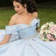 Sweetheart Blue Quinceanera Dresses Glitter Sequin Applique Ball Gown Sweet 16 Dress Sparkle 15 Birthday Party Prom Gown