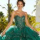 Sweetheart Mexico Emerald Green Quinceanera Dress Sequins Beaded with Long Sleeve Appliques Lace Sweet 16 Dress