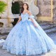 Sweetheart Pink Princess Quinceanera Dress 3D Appliques Beading Handmade Flower With Cape Ball Gowns Vestidos De 15 Años