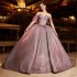 Sweetheart Shiny Backless Off The Shoulder Evening Dress 2024 Ball Gown Floor Length Sweep Train Quinceanera Dress