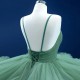 Tulle Green Ball Gown Quinceanera Dresses Cake vestidos de quinceañera 2024 Spaghetti Straps Puffy Evening Dress