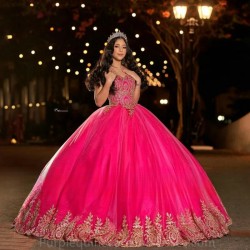 2024 New Pink Quinceanera Dresses Vestidos De 15 Quinceanera Custom Plus Size Birthday Party Prom Dress Princess Ball Gowns