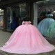 2024 Pink Quinceanera Dresses Ball Gown Prom Dress Sweet 16 Dress Birthday Party Vestidos 15 Anos Princess Formal Pageant Wear