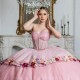 2024 Pink Quinceanera Dresses Ball Gown Prom Dress Sweet 16 Dress Birthday Party Vestidos 15 Anos Princess Formal Pageant Wear