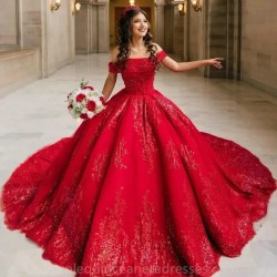 3D Flora Sweetheart Quinceanera Dresses Off Shoulder Appliques Flowers Sweet 15 Birthday Princess Party Gowns Vestidos De 15