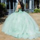 Attractive Crystals Quinceanera Dresses Birthday Party Dresses Appliques Sweetheart Custom Made Vestido De 15 Anos