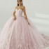 Ball Gown Pink Quinceanera Dress 2024 Sweetheart With Shawl Flowers Beaded Vestidos