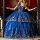 Beading Royal Blue Quinceanera Dresses For 16 Girl Appliques Lace Tull Princess Ball Gowns Birthday Prom Dress vestidos