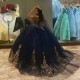 Light Blue Quincenara Dress 3D Flowers Applique Lace Ball Gown With Cape Corset Sweet 16 Vestidos De XV Anos