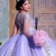 Long Sleeve Purple Quinceanera Dresses Ball Gowns Appliques Beads Birthday Party Prom Dress Vestidos De 15 Custom Made