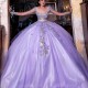 Long Sleeve Purple Quinceanera Dresses Ball Gowns Appliques Beads Birthday Party Prom Dress Vestidos De 15 Custom Made