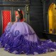 Luxury Shiny Purple Quinceanera Dress Appliques Beads Mexican Sweet 16 Princess Ball Gown Vestido De 15 Quinceaneras