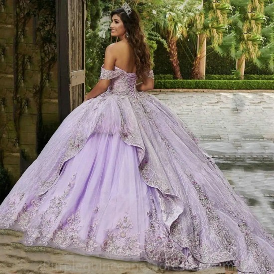 Luxury Sweetheart Open Back Flowers Cloak Quinceanera Evening Dress 2024 Ball Gown Floor Length Sweep Train Lace Up Prom Dress