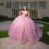 Off Shoulder Pink Quinceanera Dresses 2024 Birthday Party Ball Gown Sweet 16 Dress Vestidos De 15 Anos Quinceaneras Miss