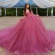 Off Shoulder Quinceanera Dress 2024 Sweetheart Lace Applique Long Train Sweet 15 16 Years Old Birthday Party Gown Pageant