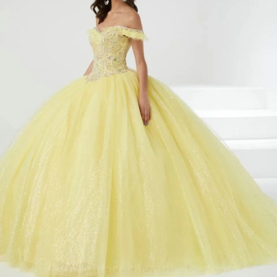 Off Shoulder Women’s Appliques Quinceanera Dresses Beaded Ball Gown Vestidos De 15 Anos Sweet 16 Birthday Party Fiesta